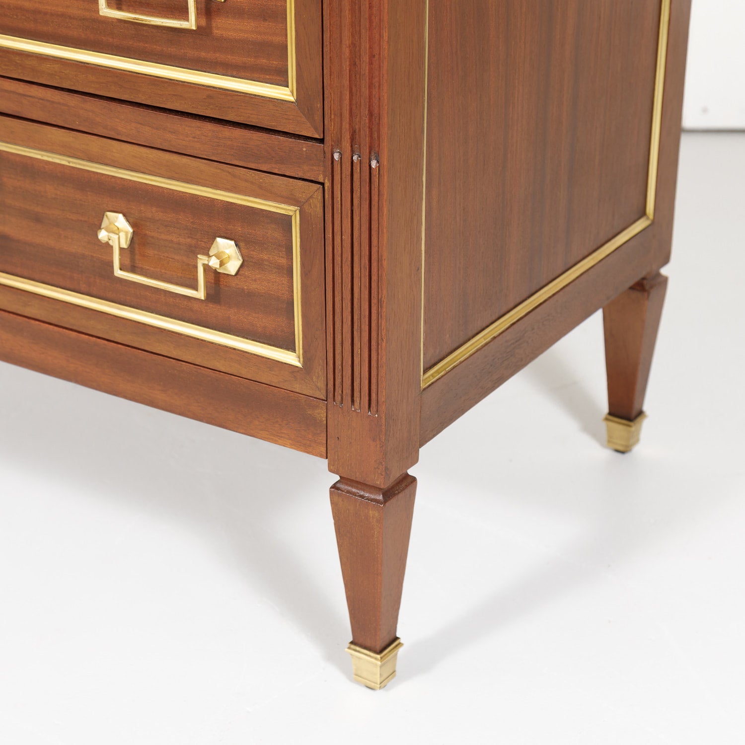 Antique French Louis XVI Style Mahogany Commode or Chest of Drawers