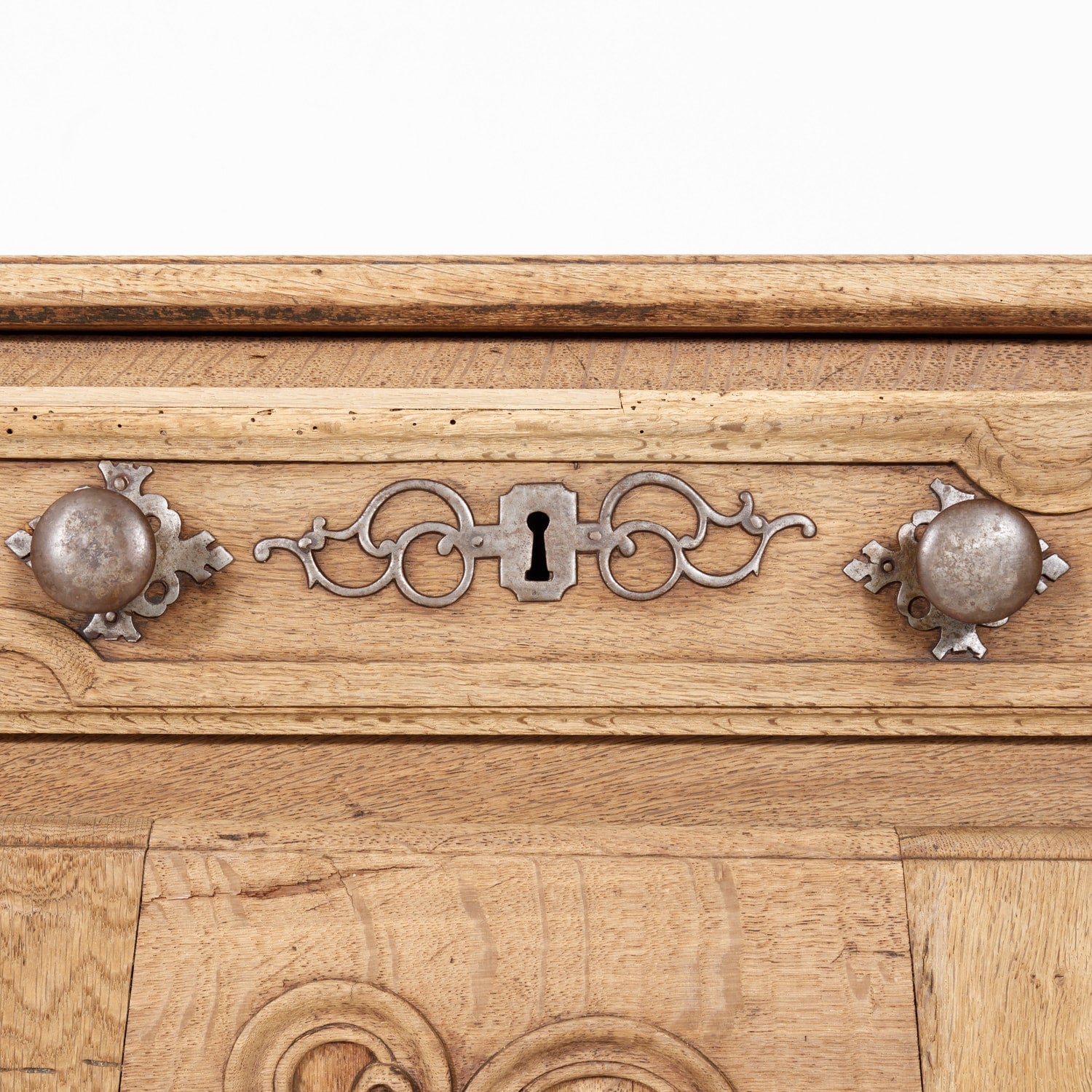 18th Century French Country Louis XV Period Bleached Oak Buffet