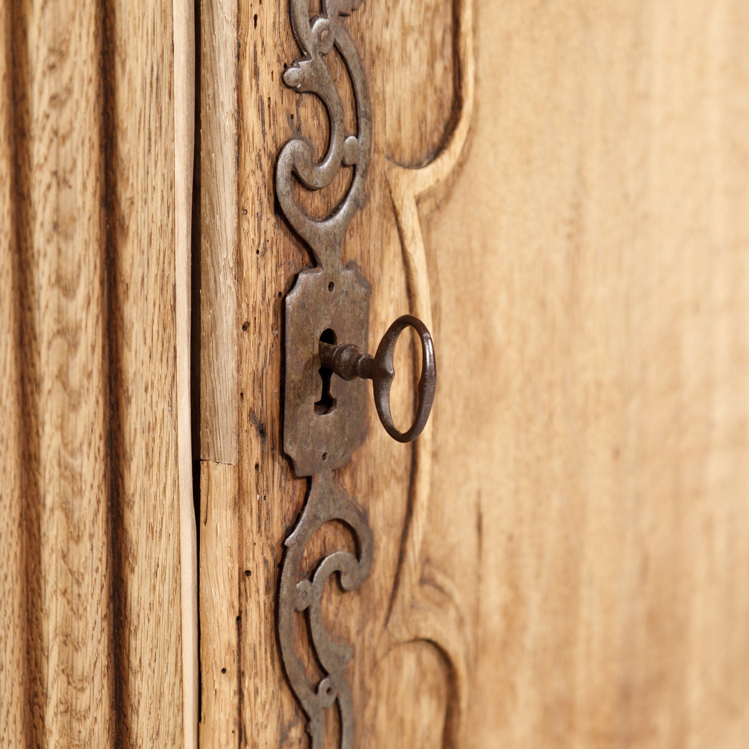 18th Century French Country Louis XV Period Bleached Oak Buffet