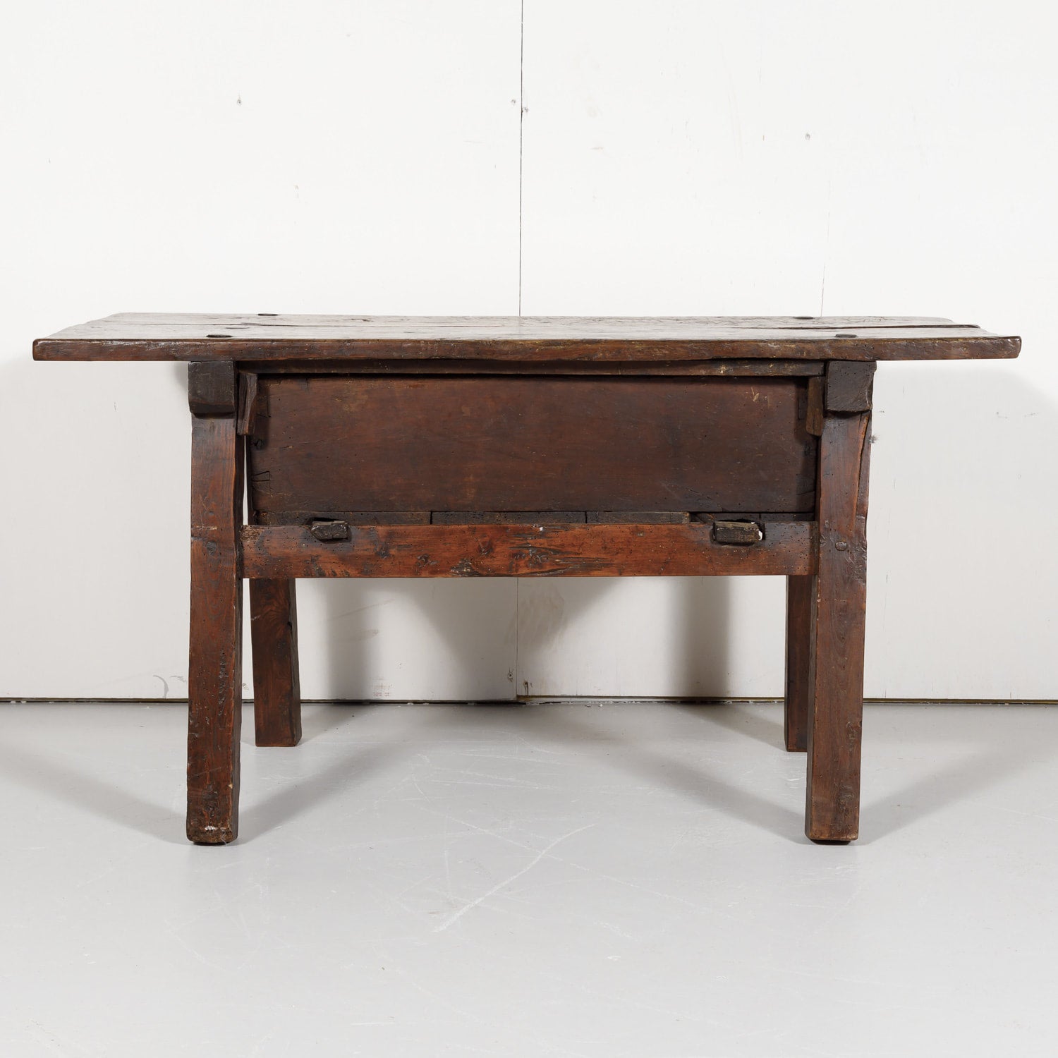 18th Century Solid Walnut Spanish Side Table