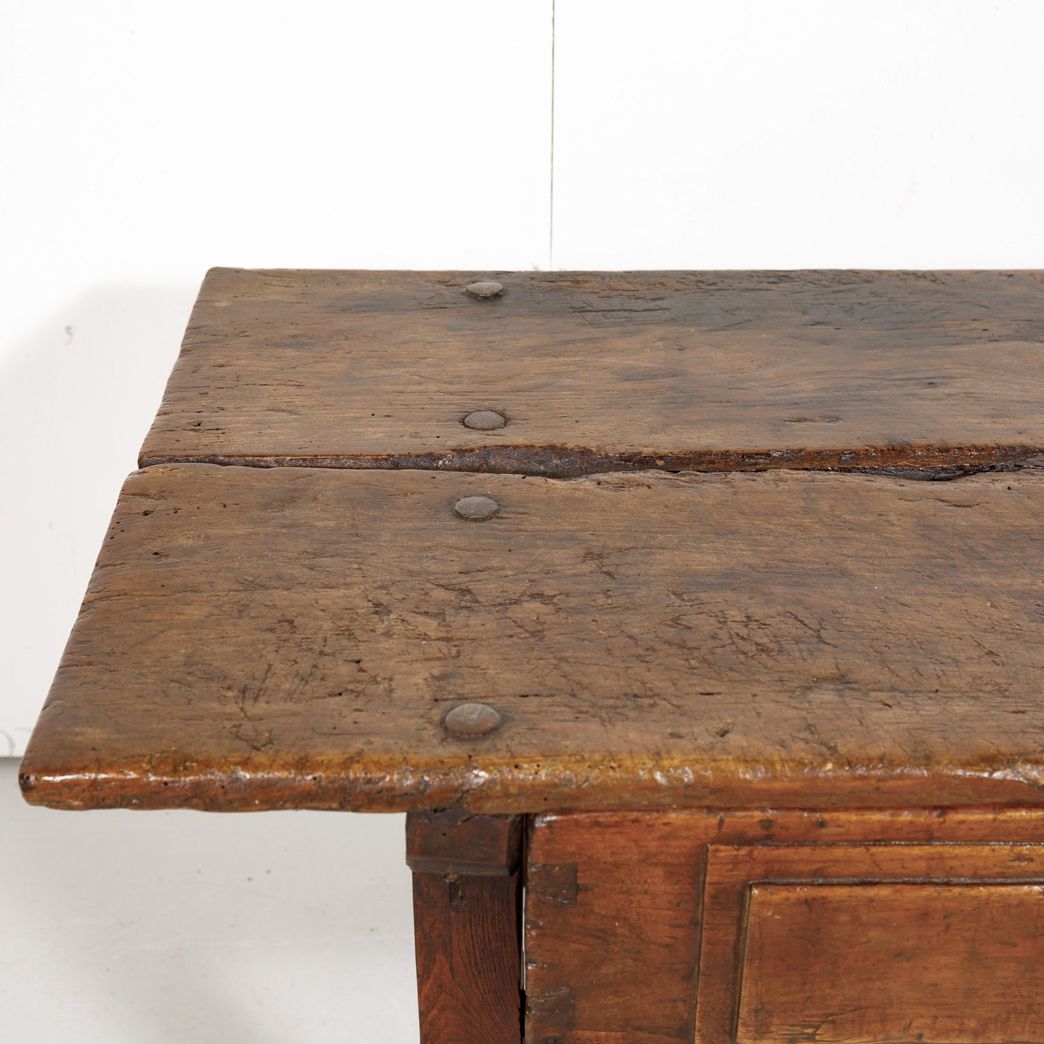 18th Century Solid Walnut Spanish Side Table
