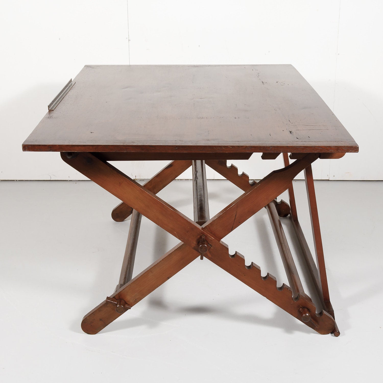 19th Century Custom Made Solid Wood French Drafting Table or Architect's Desk