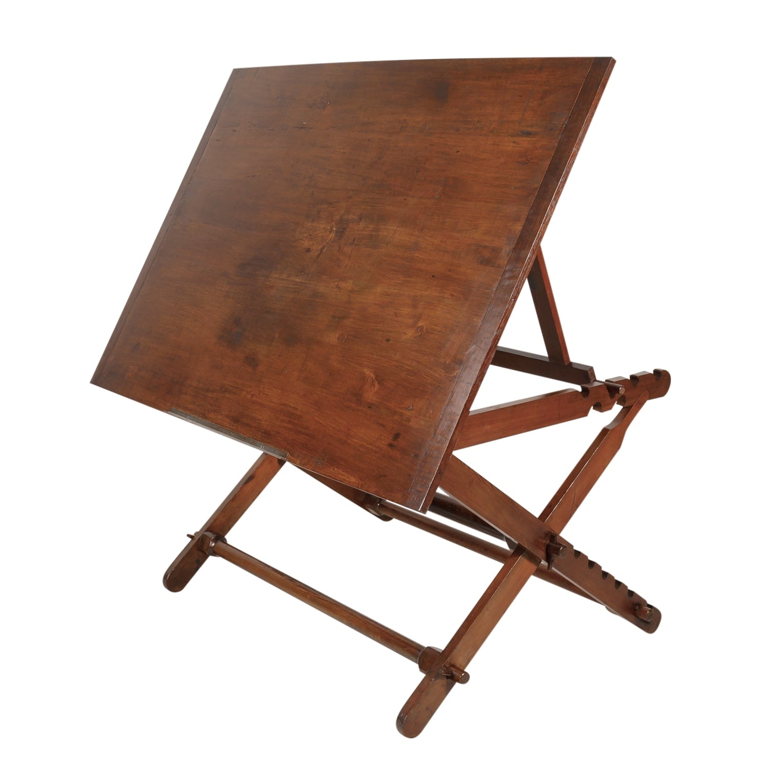 19th Century Custom Made Solid Wood French Drafting Table or Architect's Desk