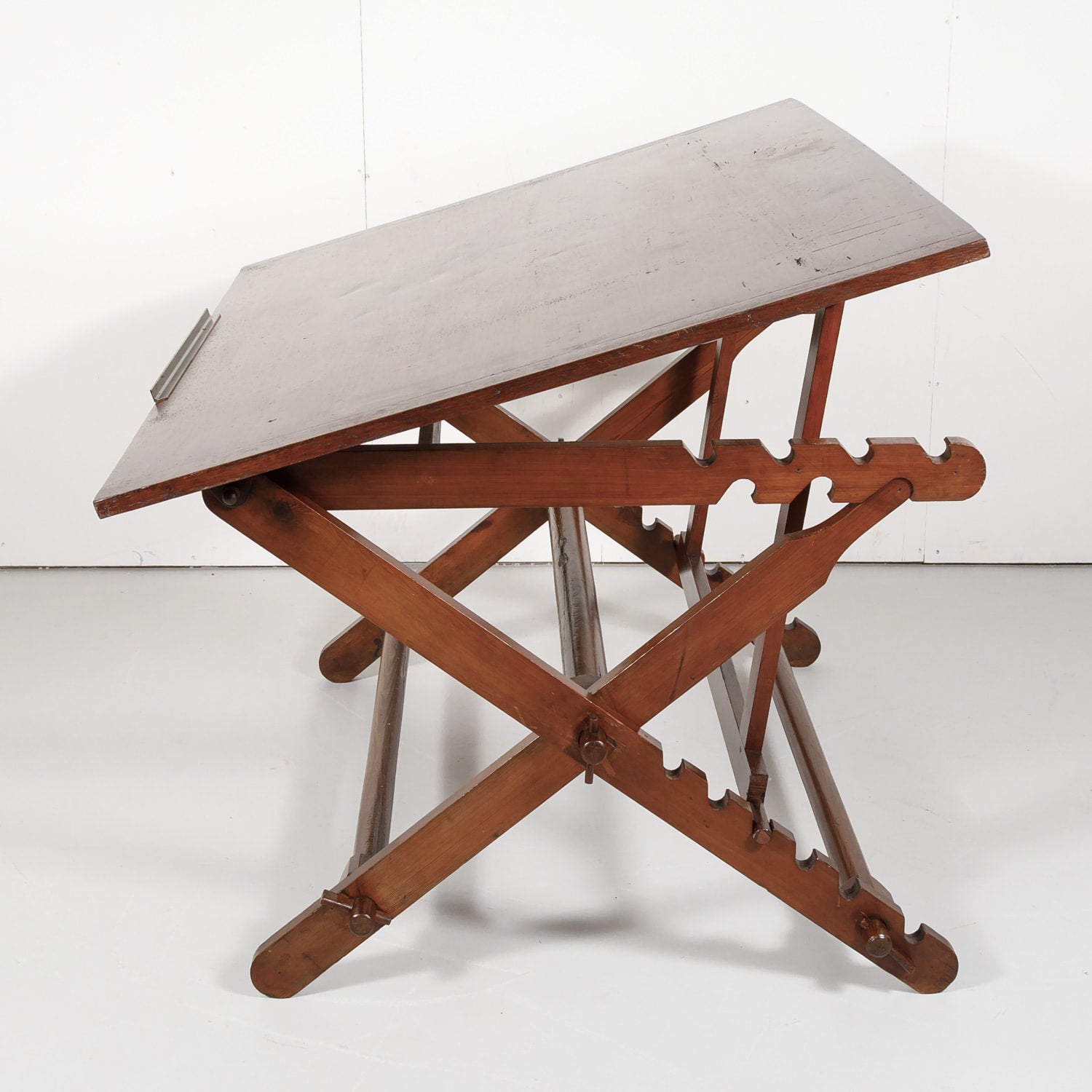 19th Century Custom Made Solid Wood French Drafting Table or Architect's Desk