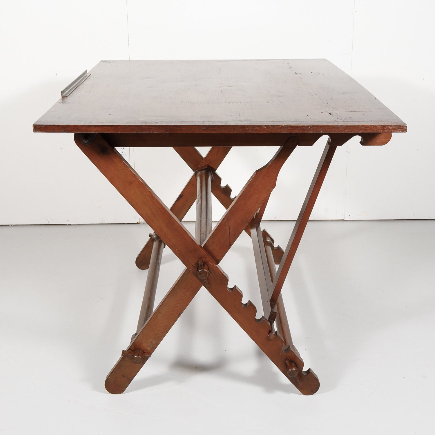 19th Century Custom Made Solid Wood French Drafting Table or Architect's Desk