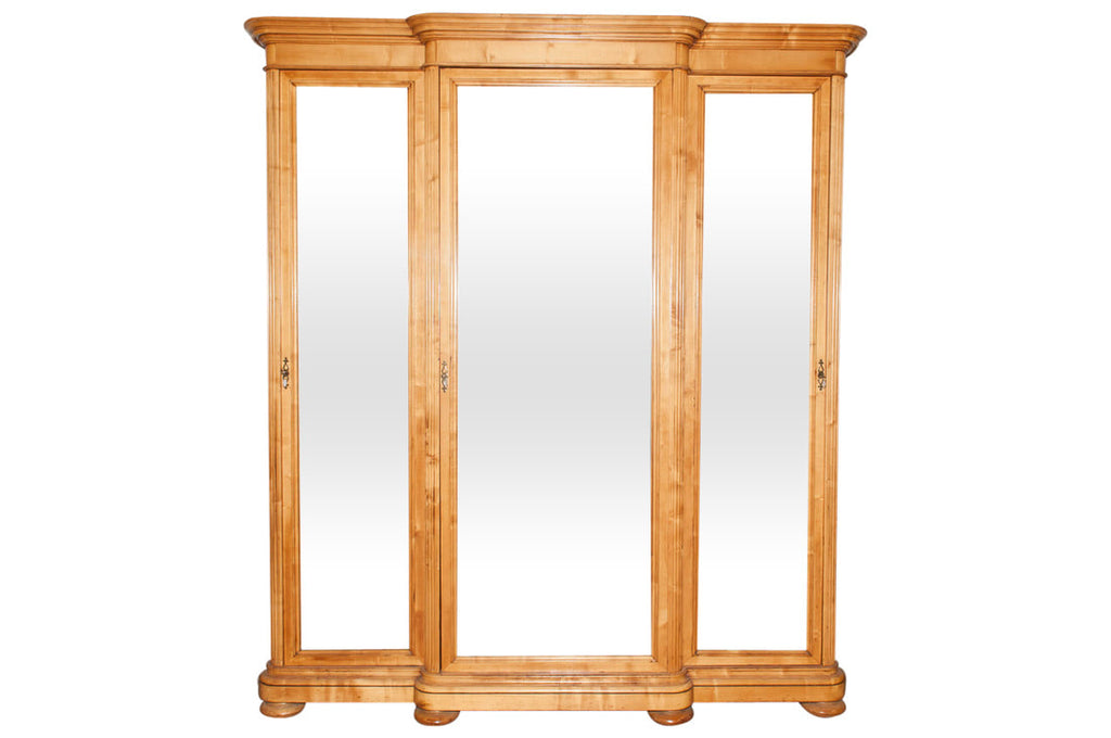 French Restauration Style Lemonwood Armoire