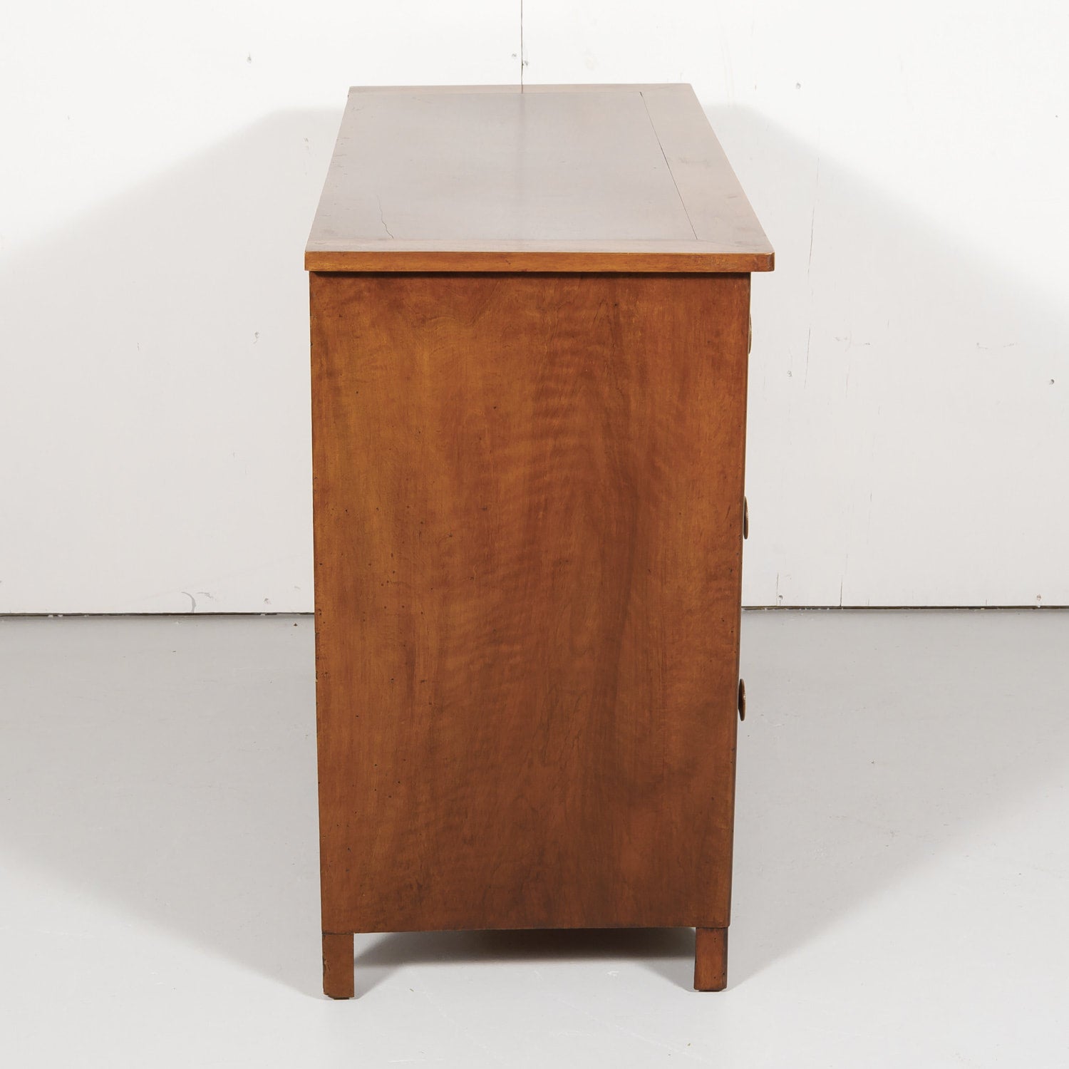 19th Century Restauration Period Three-Drawer Walnut Commode