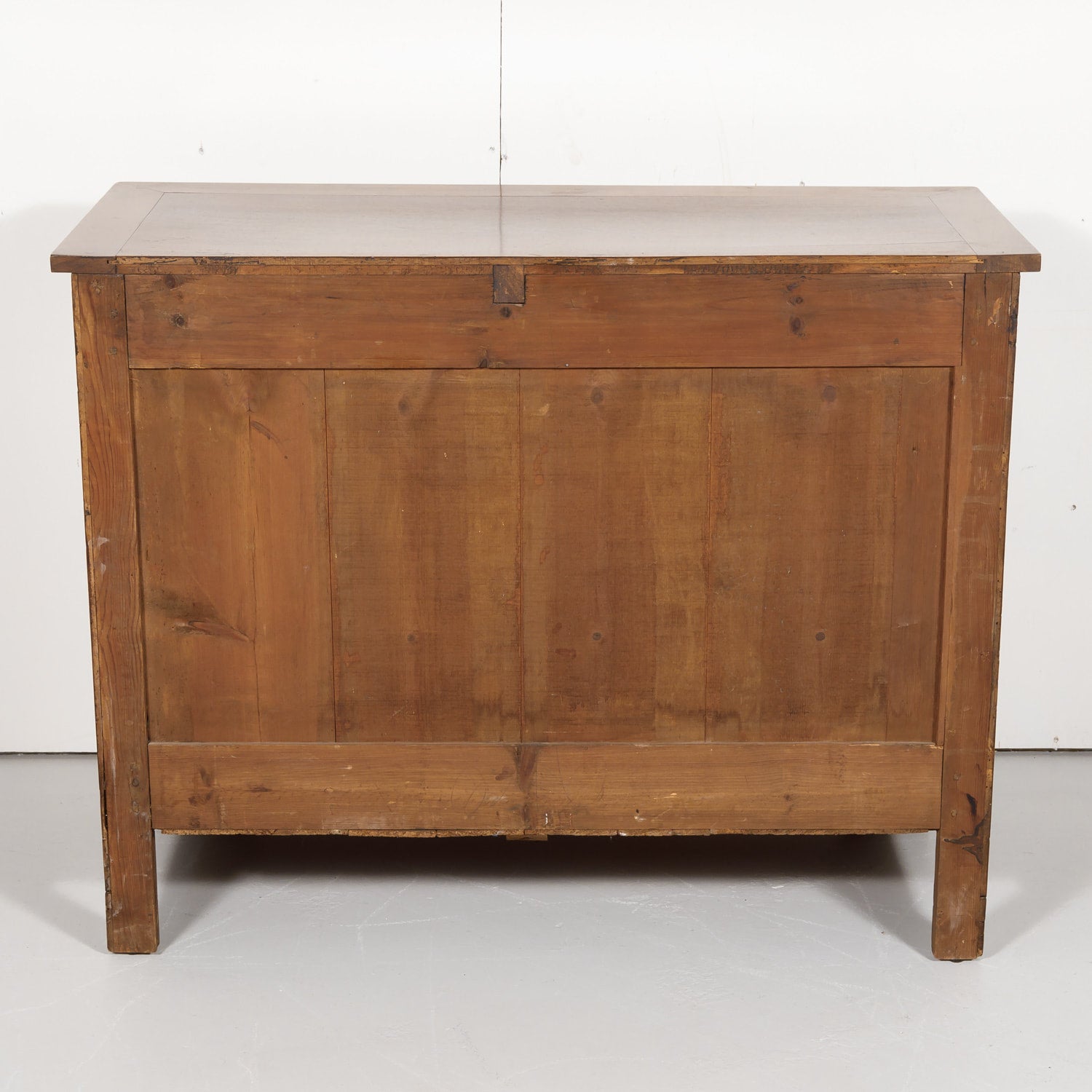 19th Century Restauration Period Three-Drawer Walnut Commode
