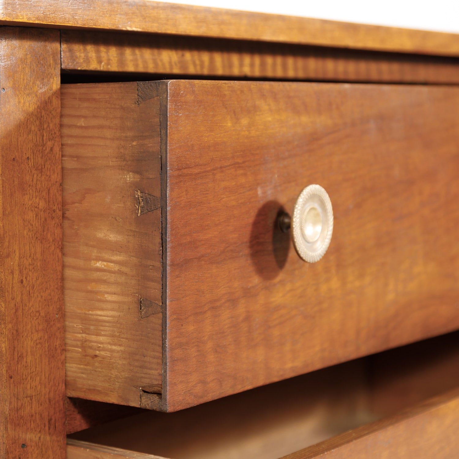 19th Century Restauration Period Three-Drawer Walnut Commode