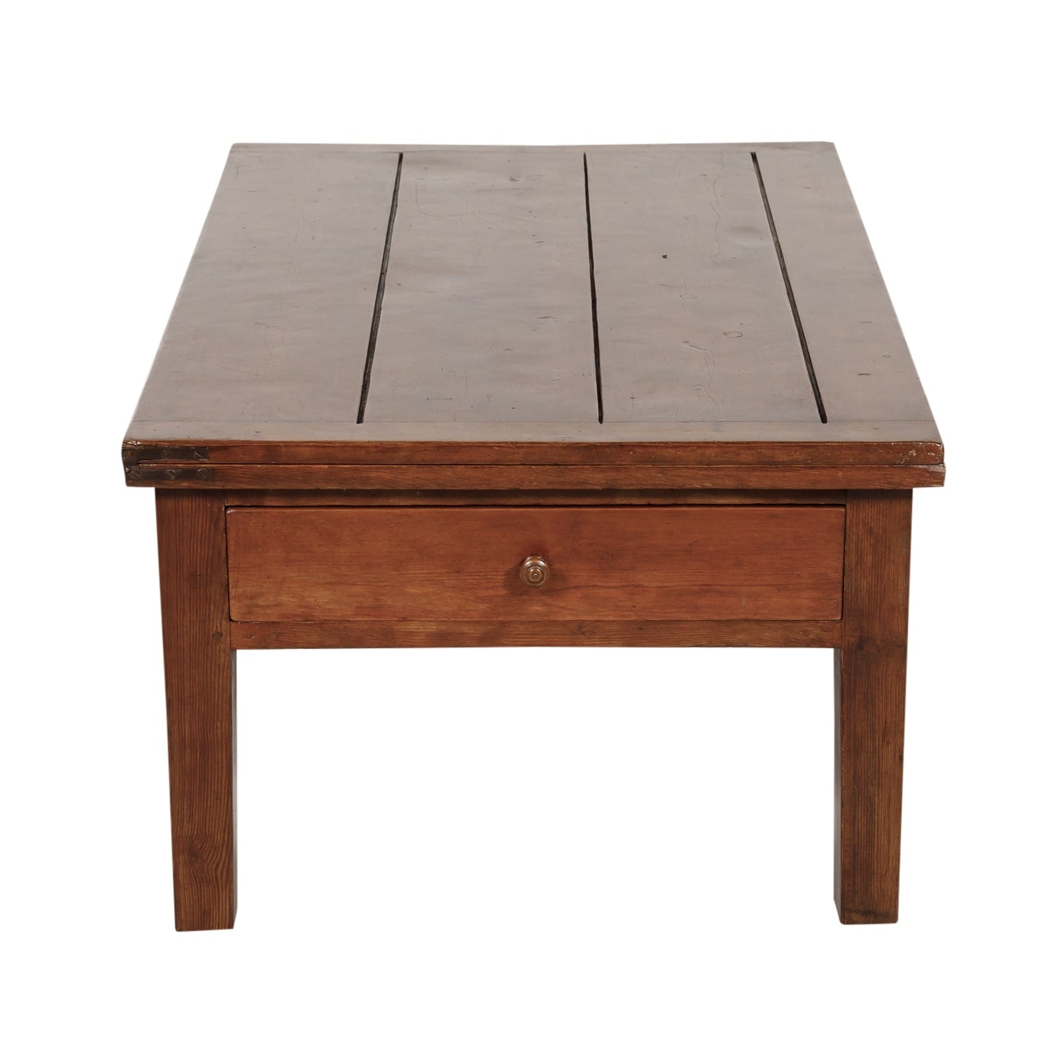19th Century French Country Draw Leaf Table Basse of Coffee Table