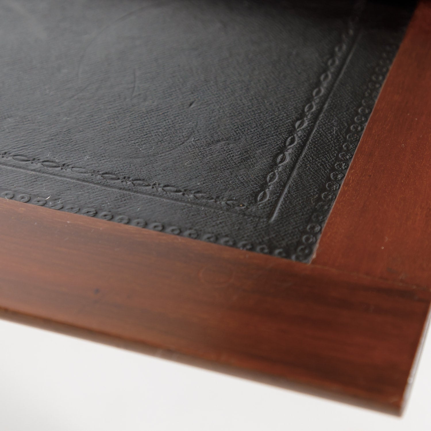 19th Century French Louis XVI Style Walnut Bureau Plat or Desk with Leather Top 