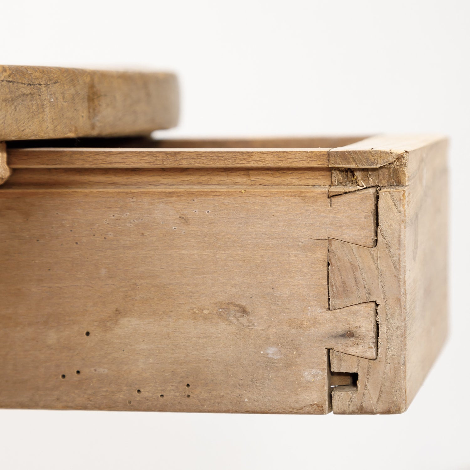 19th Century Rustic Bleached Pine French Vendange or Wine Tasting Tilt-Top Table with Drawer