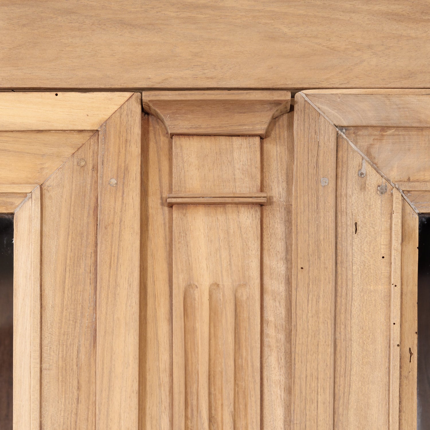 19th Century French Restauration Period Bleached Walnut Bibliotheque or Bookcase