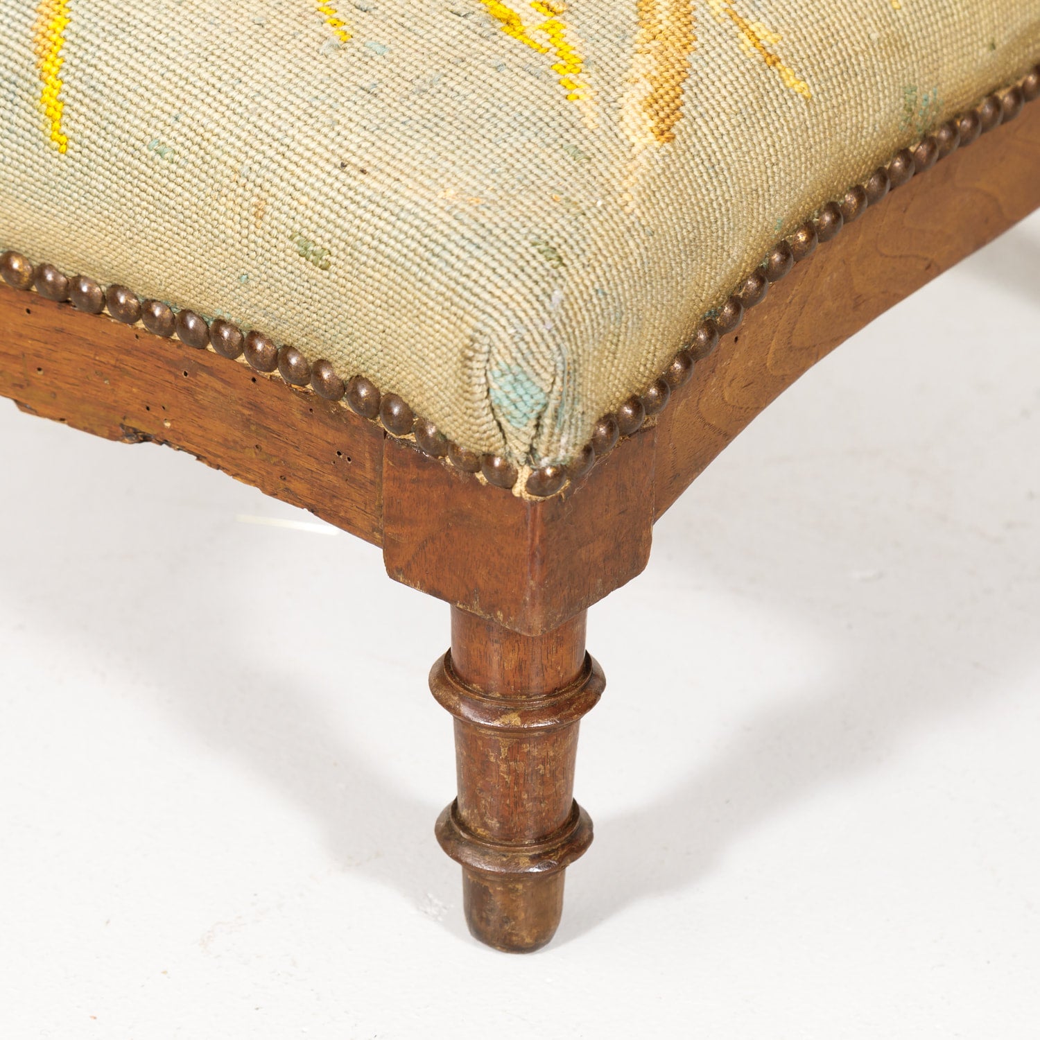 19th Century French Napoleon III Period Prie Dieu or Prayer Chair with Original Needlepoint 