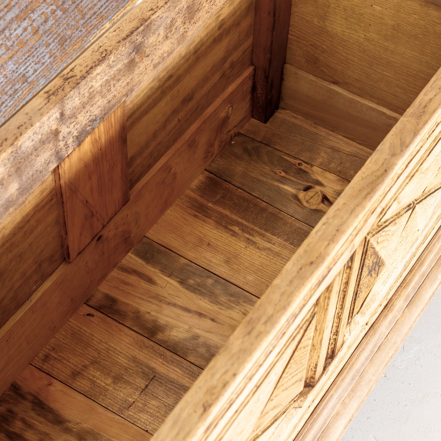 French Louis XIII Style Bleached Oak Petite Coffer