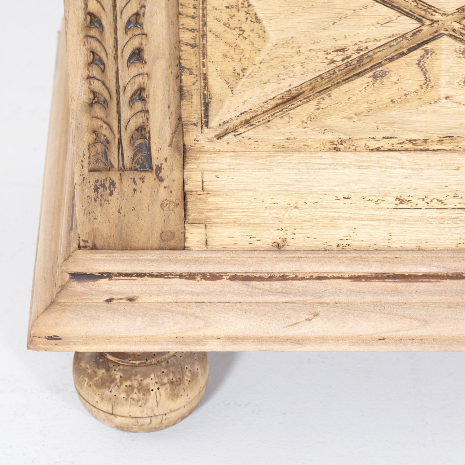 French Louis XIII Style Bleached Oak Petite Coffer