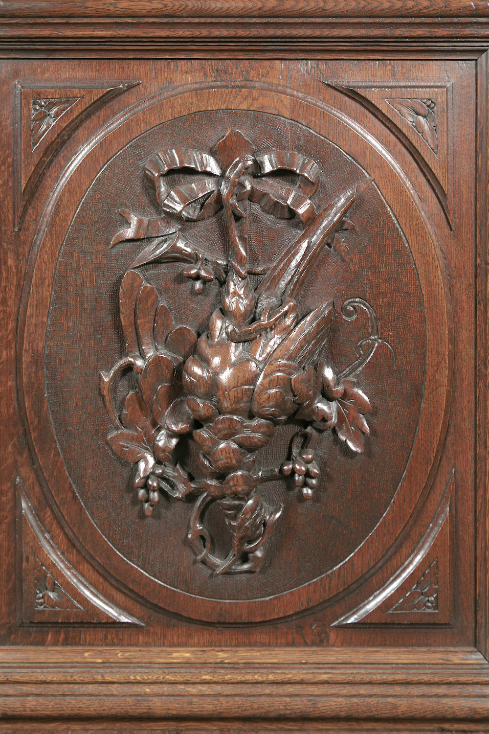 Exceptional 19th Century French Louis XIII Demilune Hunt Enfilade Buffet