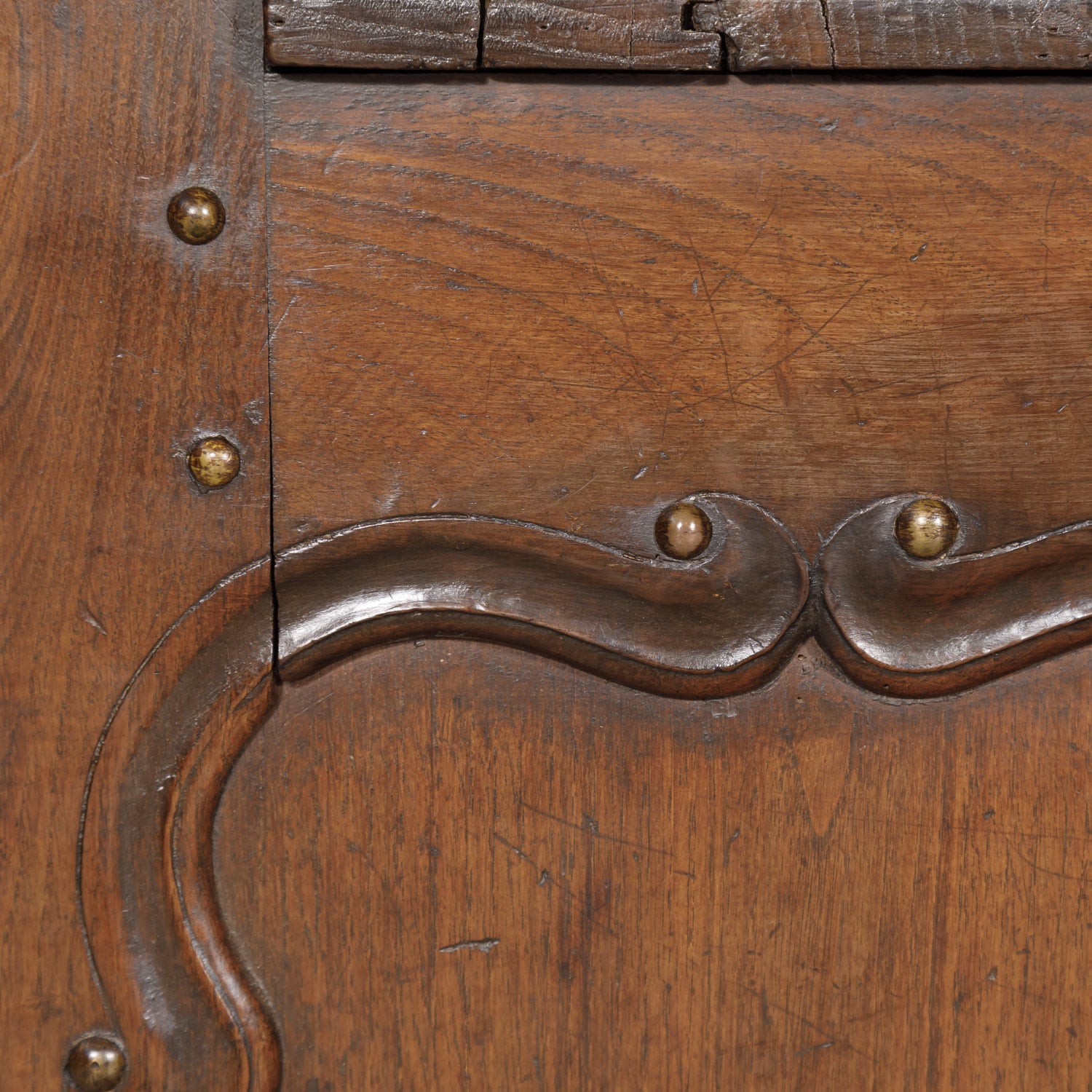 19th Century Country French Louis XIV Style Hall or Window Bench with Storage