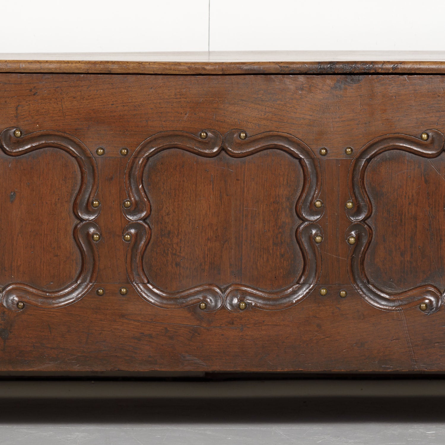 19th Century Country French Louis XIV Style Hall or Window Bench with Storage