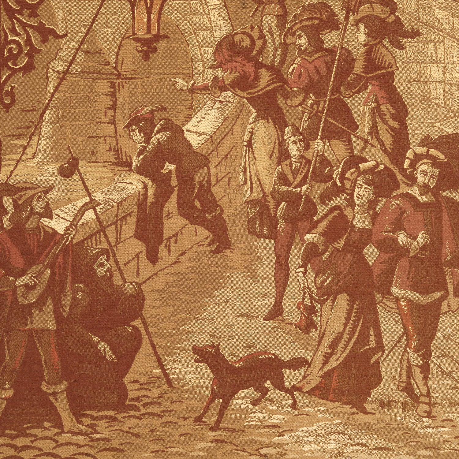 19th Century French Tapestries Depicting Life of French Nobility, Set of 4