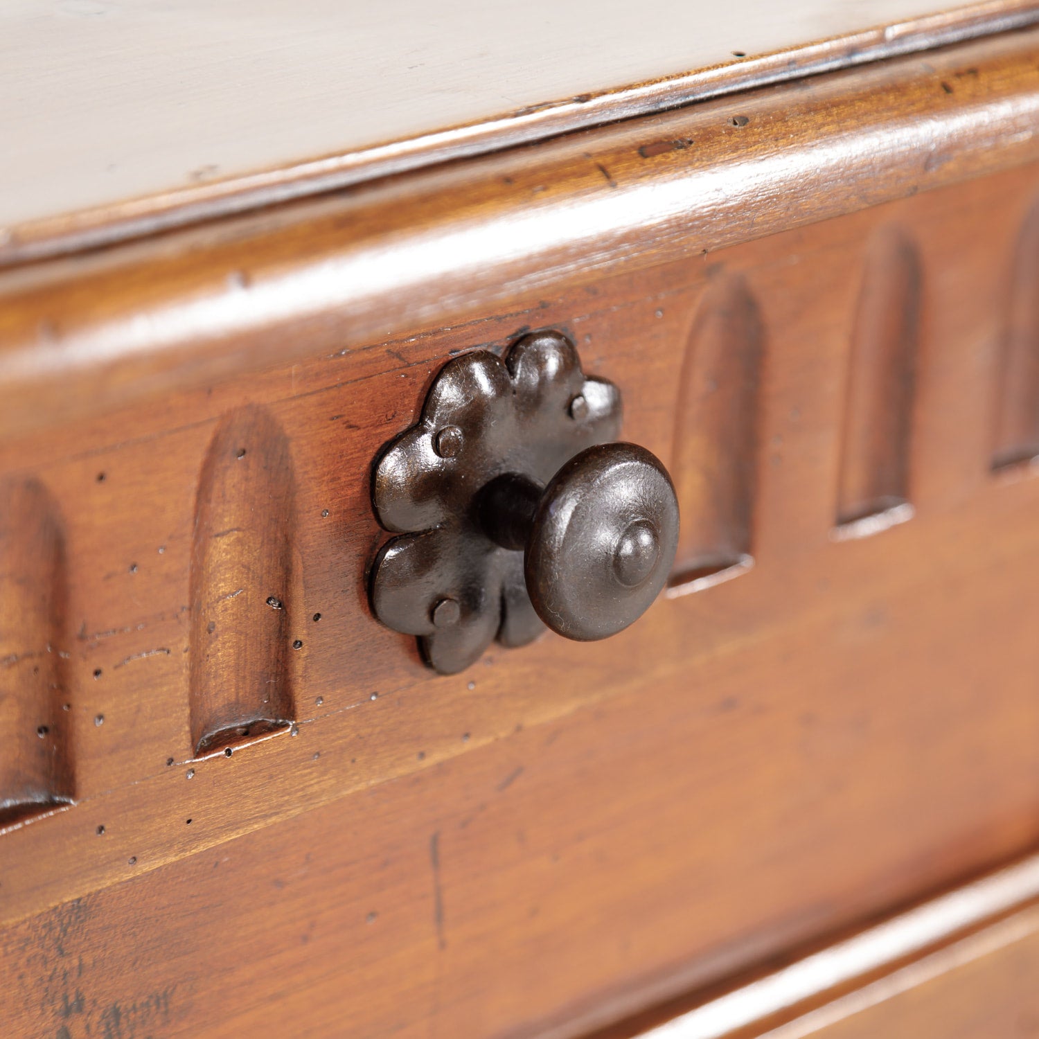 18th Century Louis XV-Louis XVI Transition Period Solid Cherry Enfilade Buffet