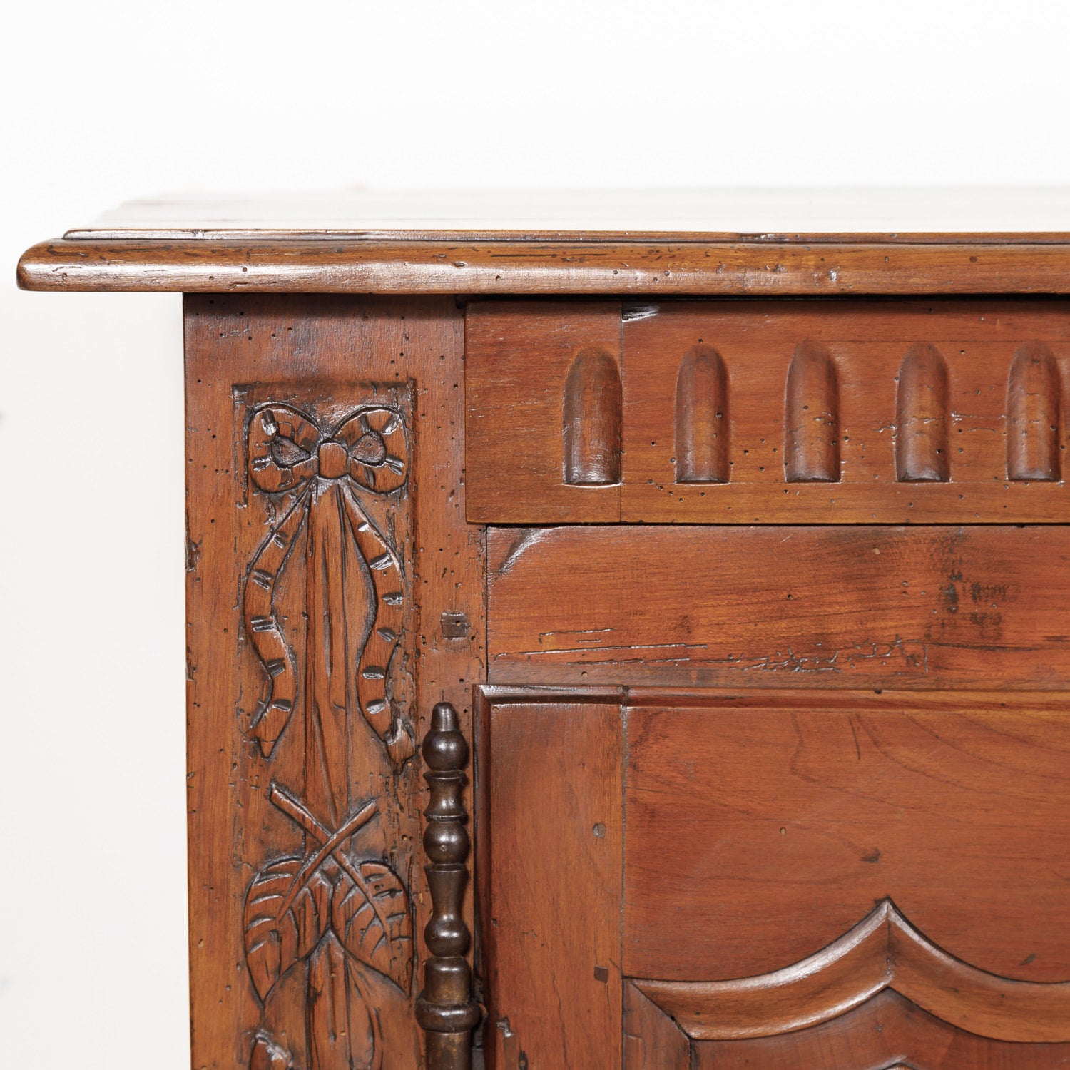 18th Century Louis XV-Louis XVI Transition Period Solid Cherry Enfilade Buffet