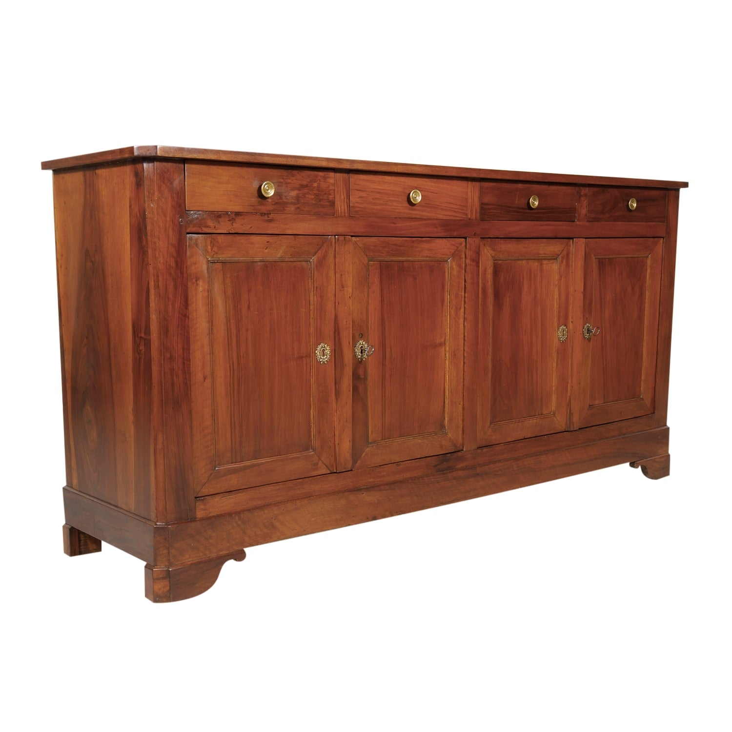 19th Century French Louis Philippe Style Walnut Enfilade Buffet