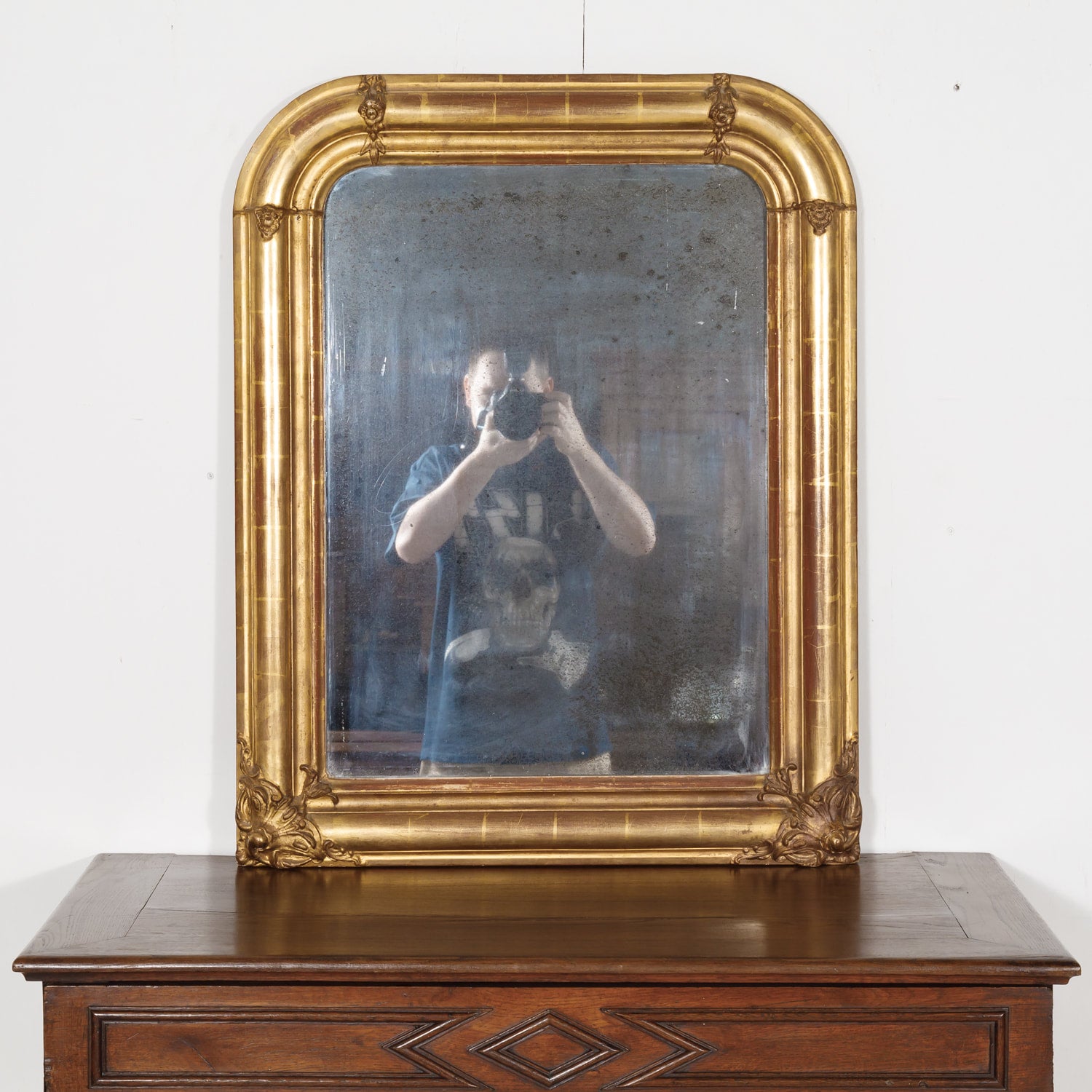 19th Century Louis Philippe Period Giltwood Mirror