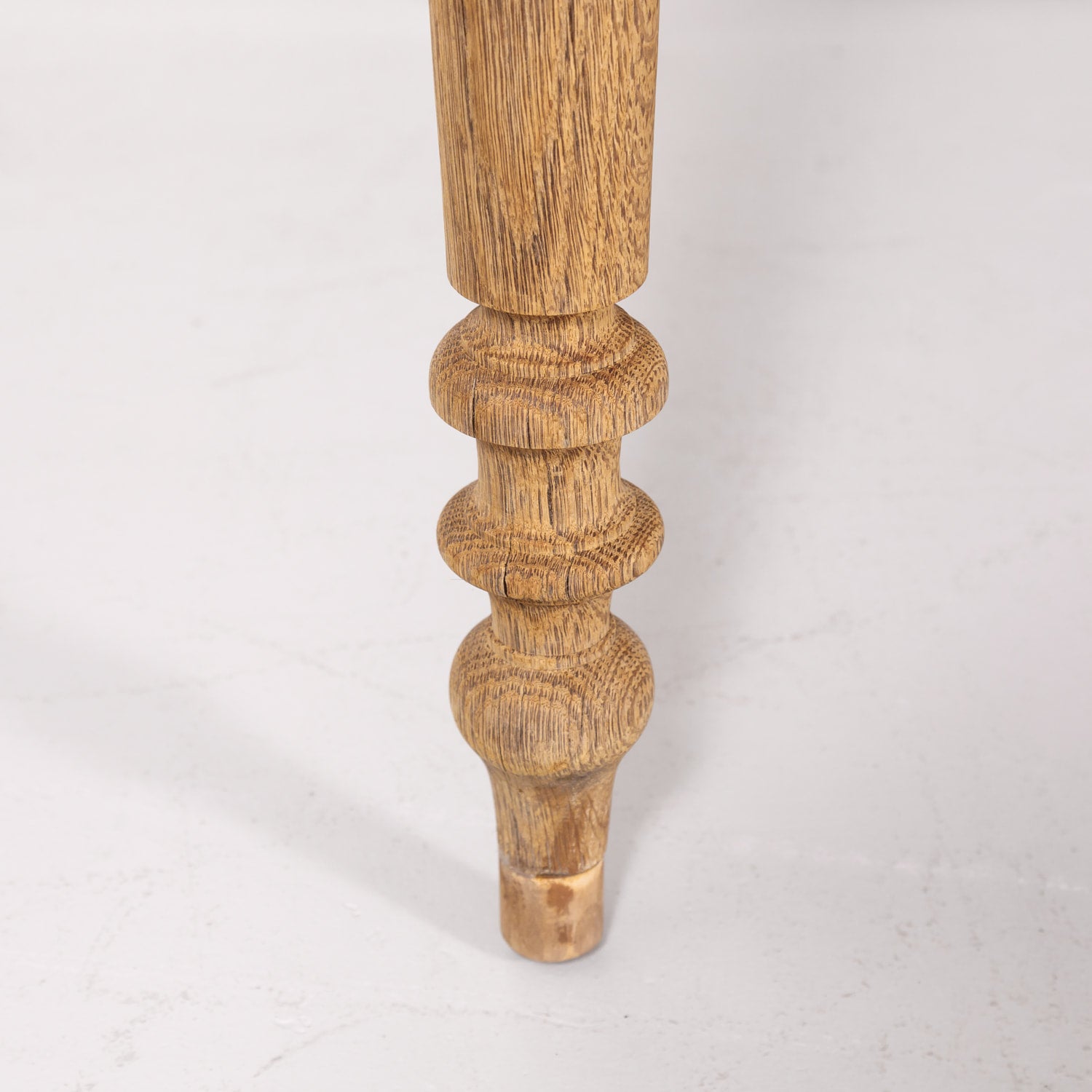 Large 19th Century Bleached Oak French Louis Philippe Period Farm Table