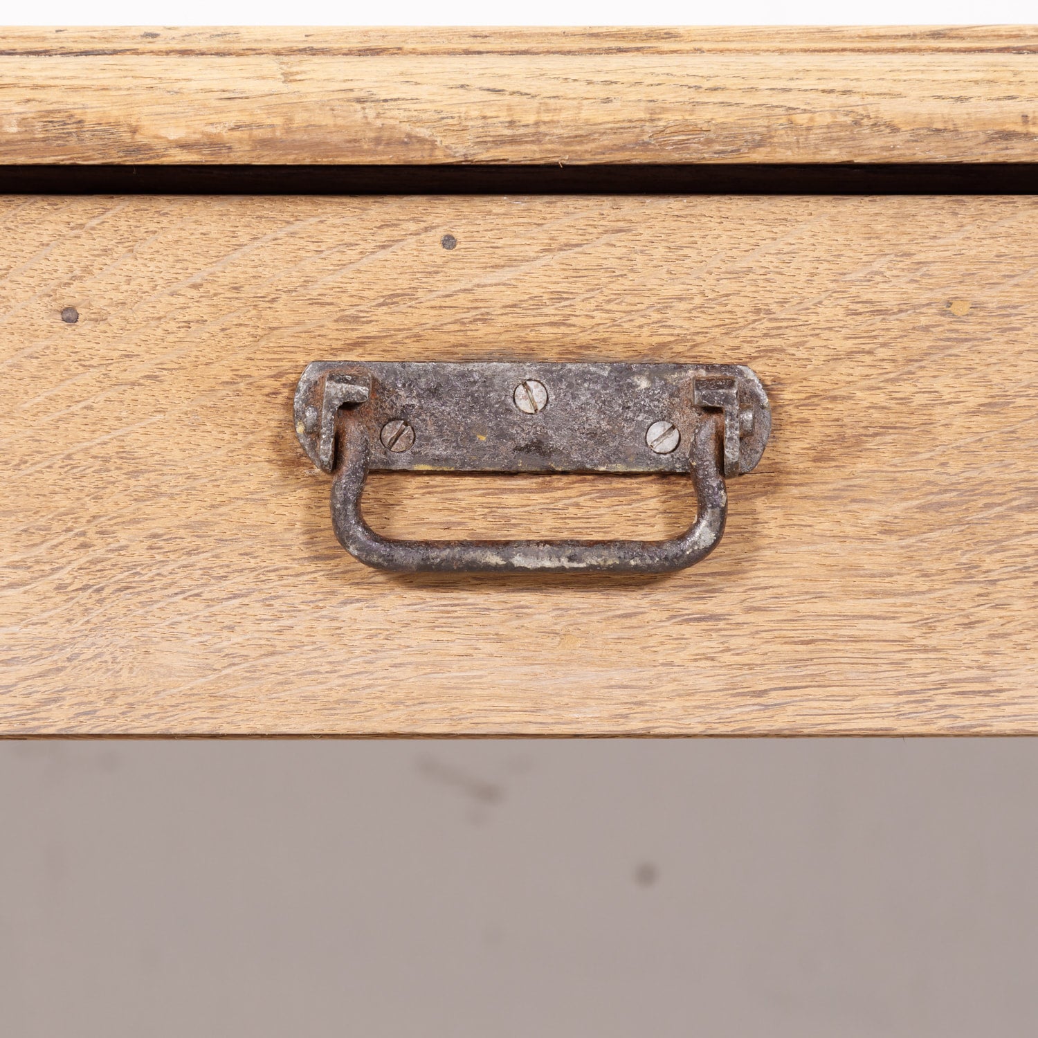 Large 19th Century Bleached Oak French Louis Philippe Period Farm Table