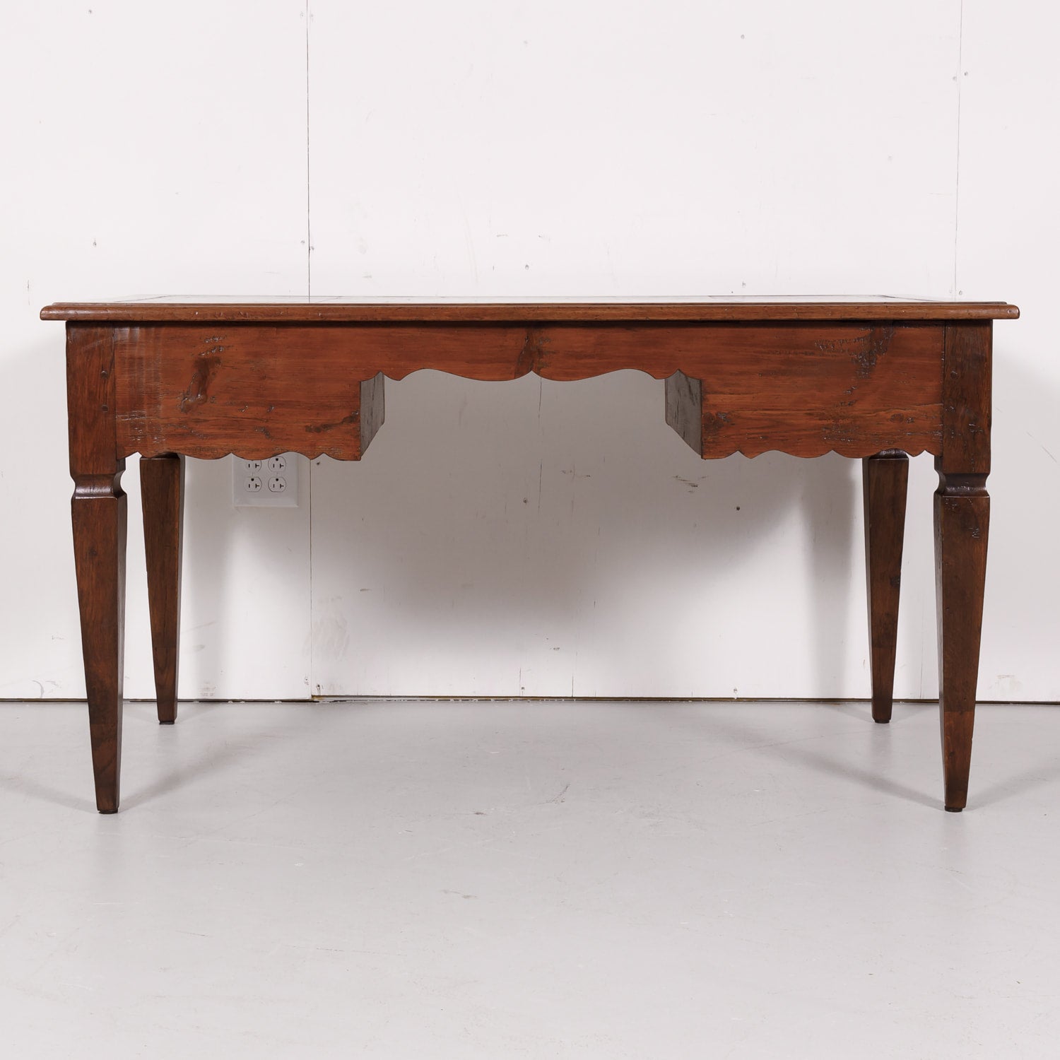 18th Century Louis XV-Louis XVI Transition Period Desk with Tooled Leather Top