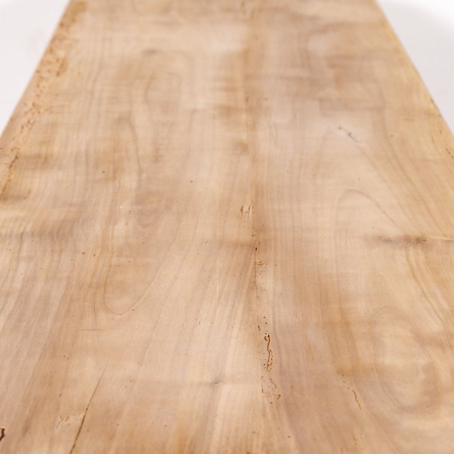 Early 19th Century French Country Louis XV Style Bleached Cherry Buffet with Fruitwood Inlay