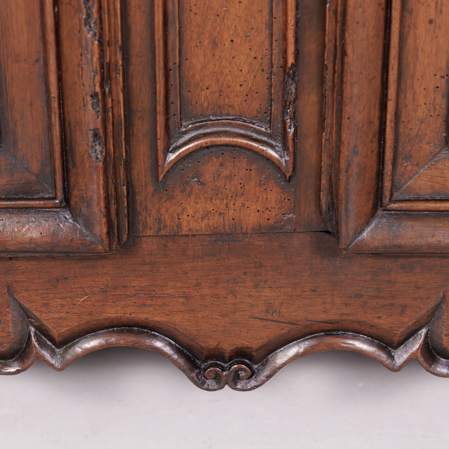 18th Century French Period Louis XV Walnut Buffet from Lyon