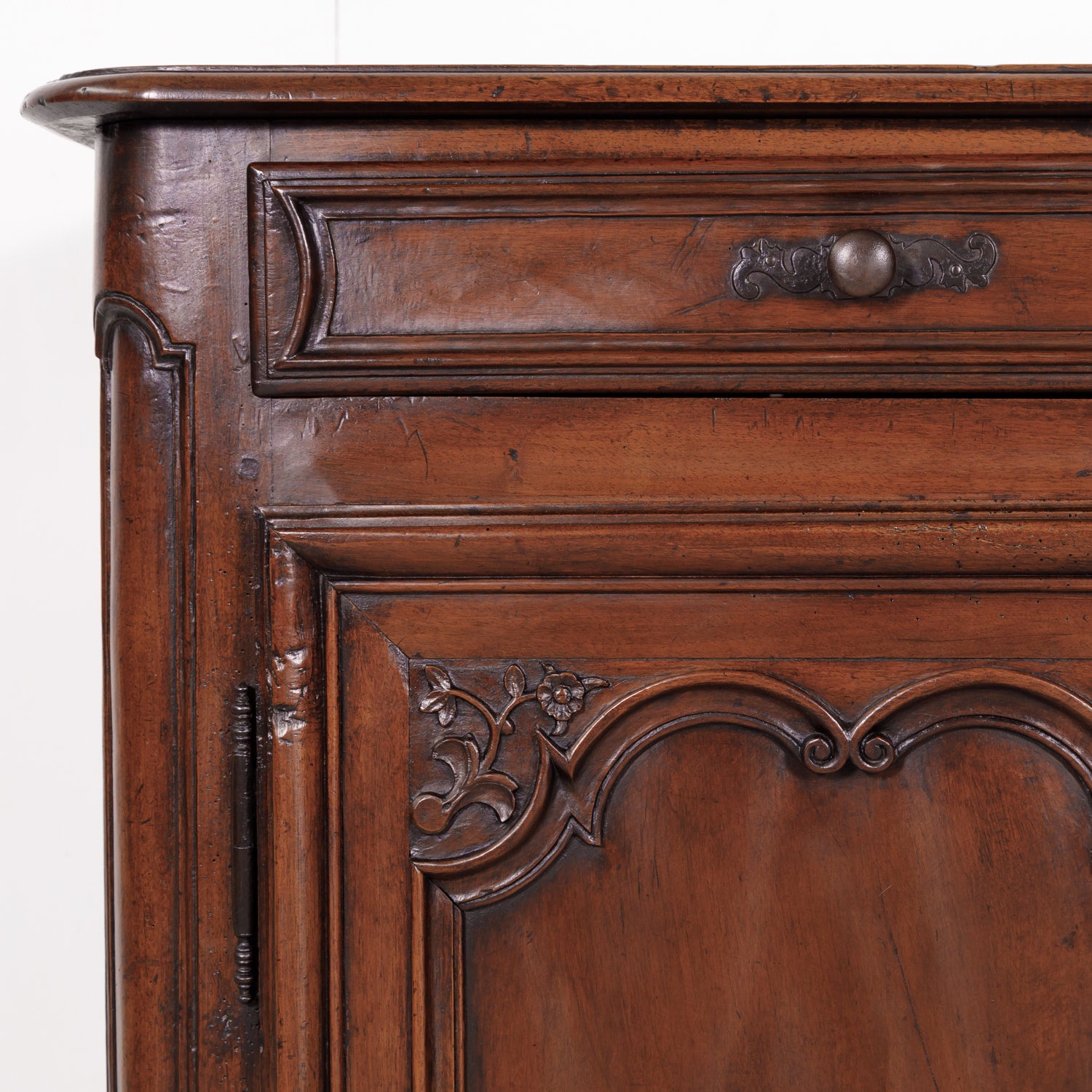 18th Century French Period Louis XV Walnut Buffet from Lyon