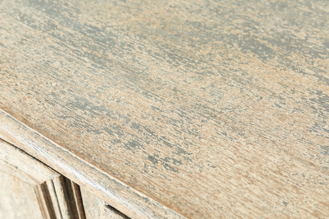 Louis XV Style Francisque Chaleyssin Painted Enfilade Buffet, Signed