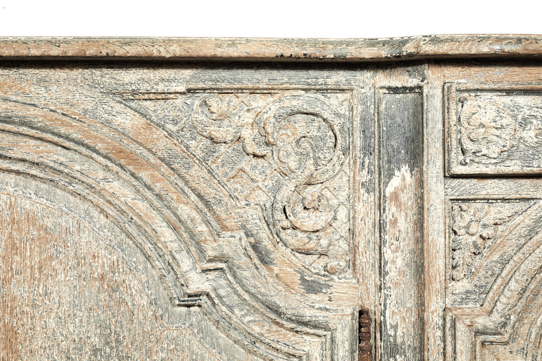 Louis XV Style Francisque Chaleyssin Painted Enfilade Buffet, Signed