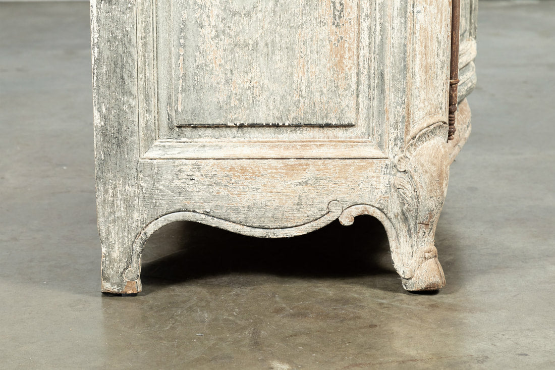 Louis XV Style Francisque Chaleyssin Painted Enfilade Buffet, Signed