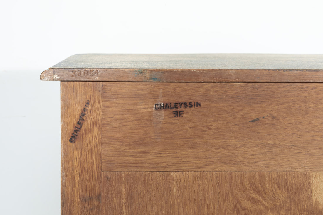 Louis XV Style Francisque Chaleyssin Painted Enfilade Buffet, Signed