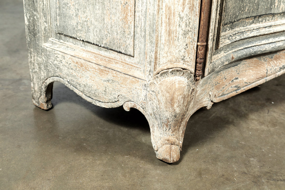 Louis XV Style Francisque Chaleyssin Painted Enfilade Buffet, Signed