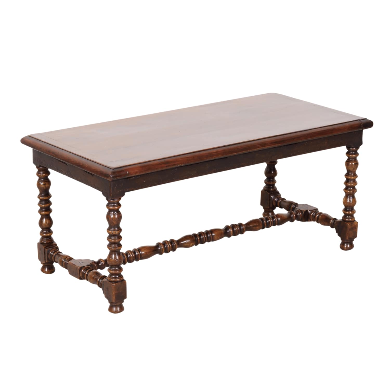 Antique French Louis XIII Style Walnut Coffee Table