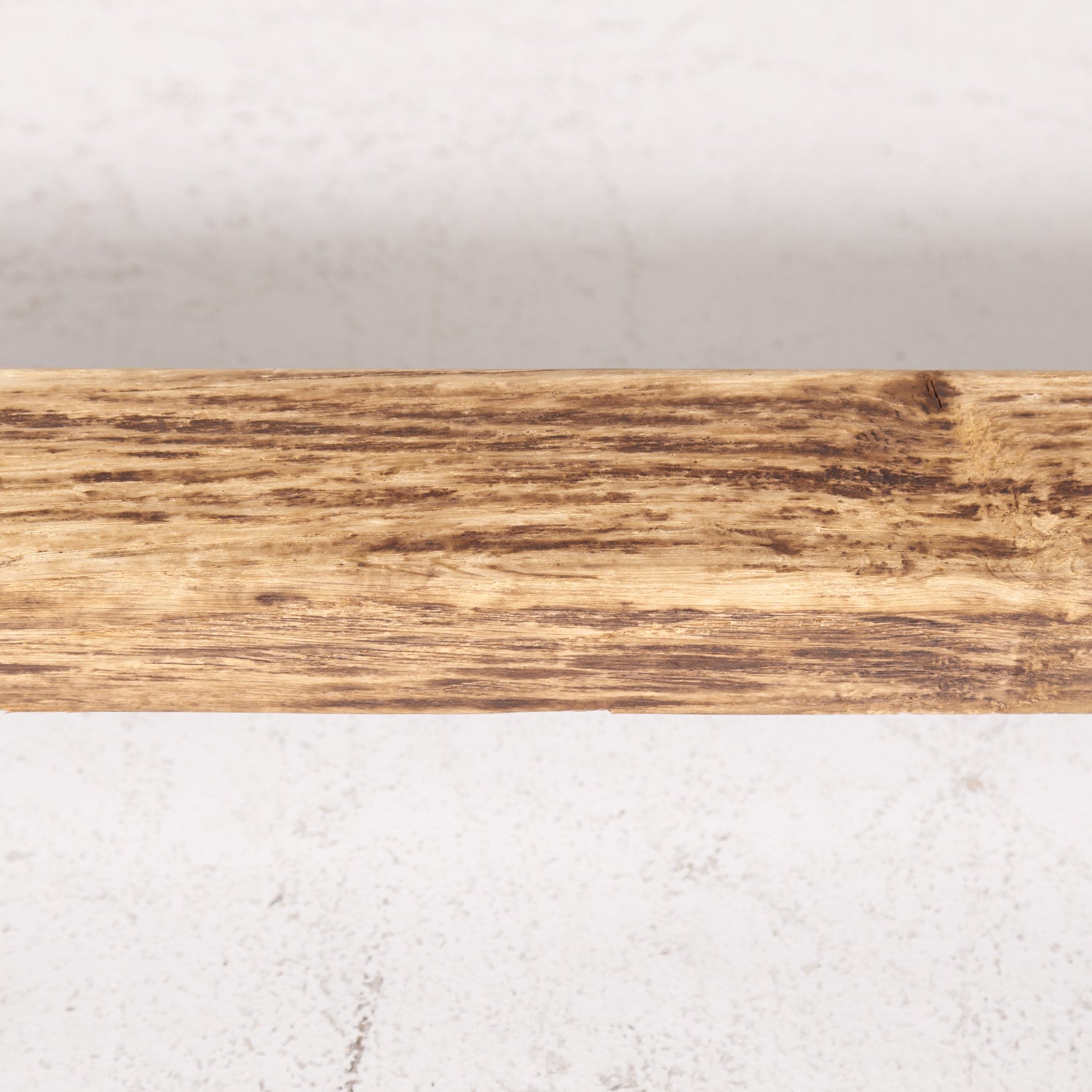 19th Century Bleached Oak and Walnut X-Base Trestle Dining Table or Console Table