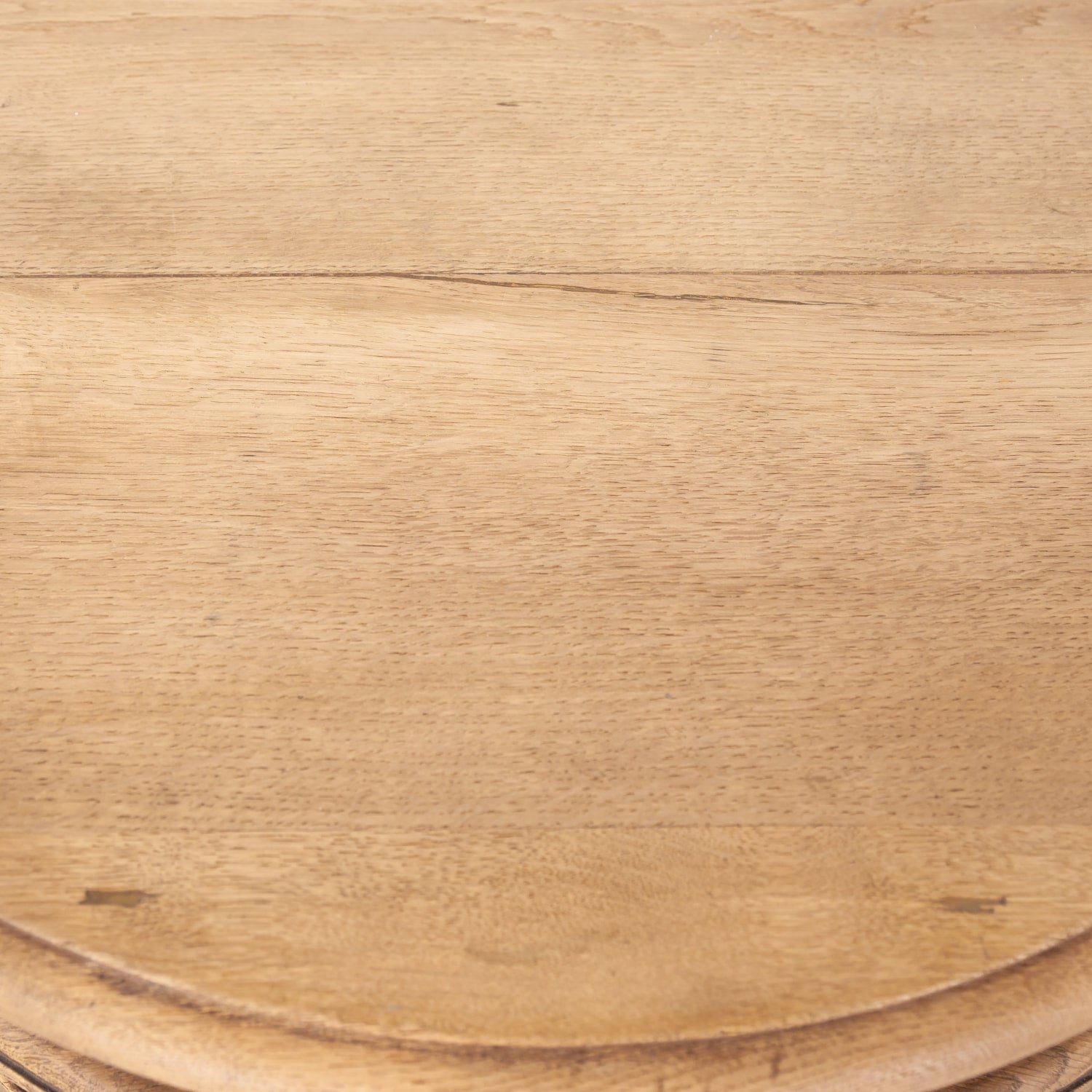 Antique French Country Louis XV Style Bleached Oak Bow Front Enfilade Buffet