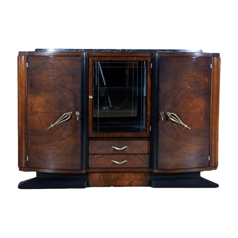 French Art Deco Period Dessert Buffet or Bar Cabinet
