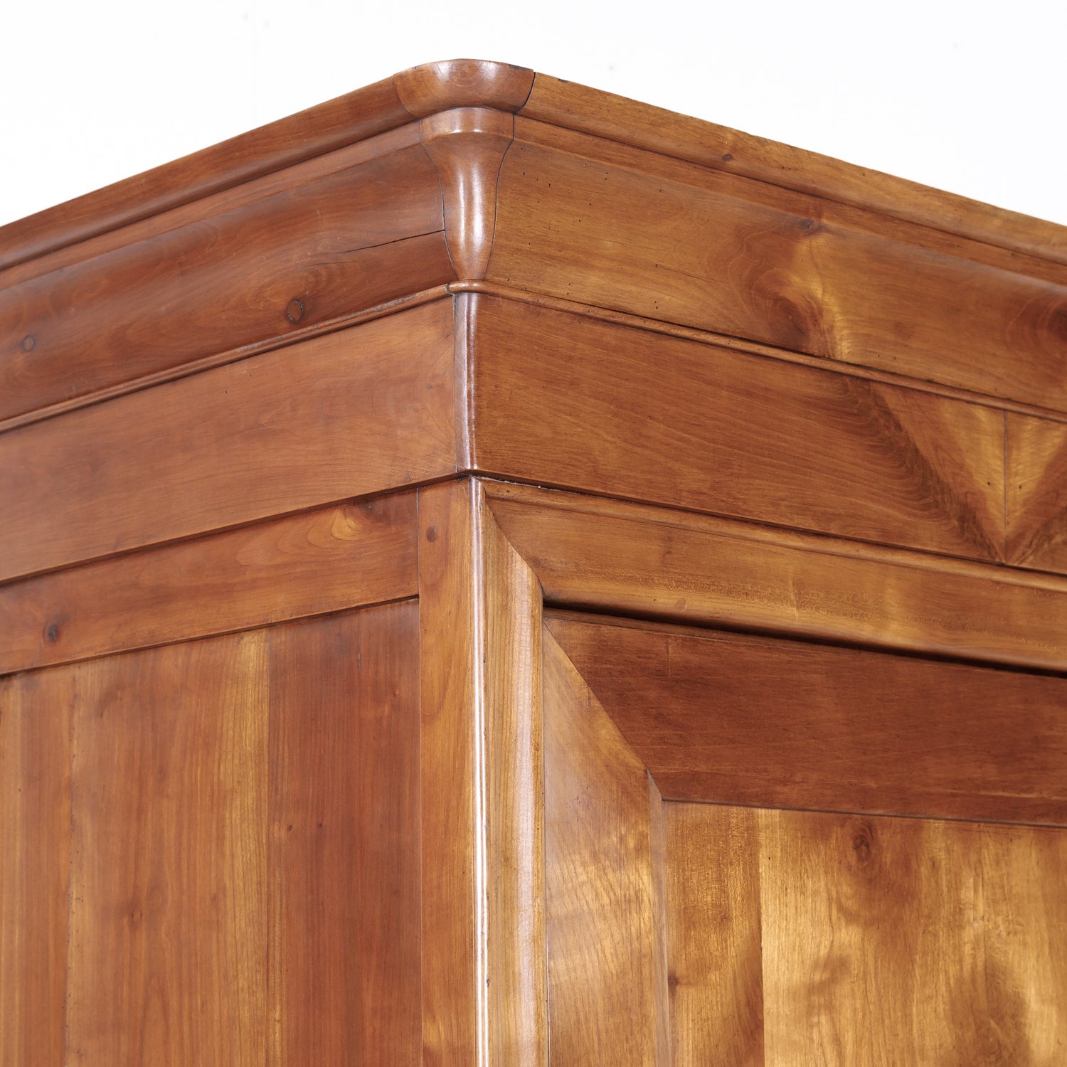 19th Century French Louis Philippe Style Solid Cherry Bonnetiere