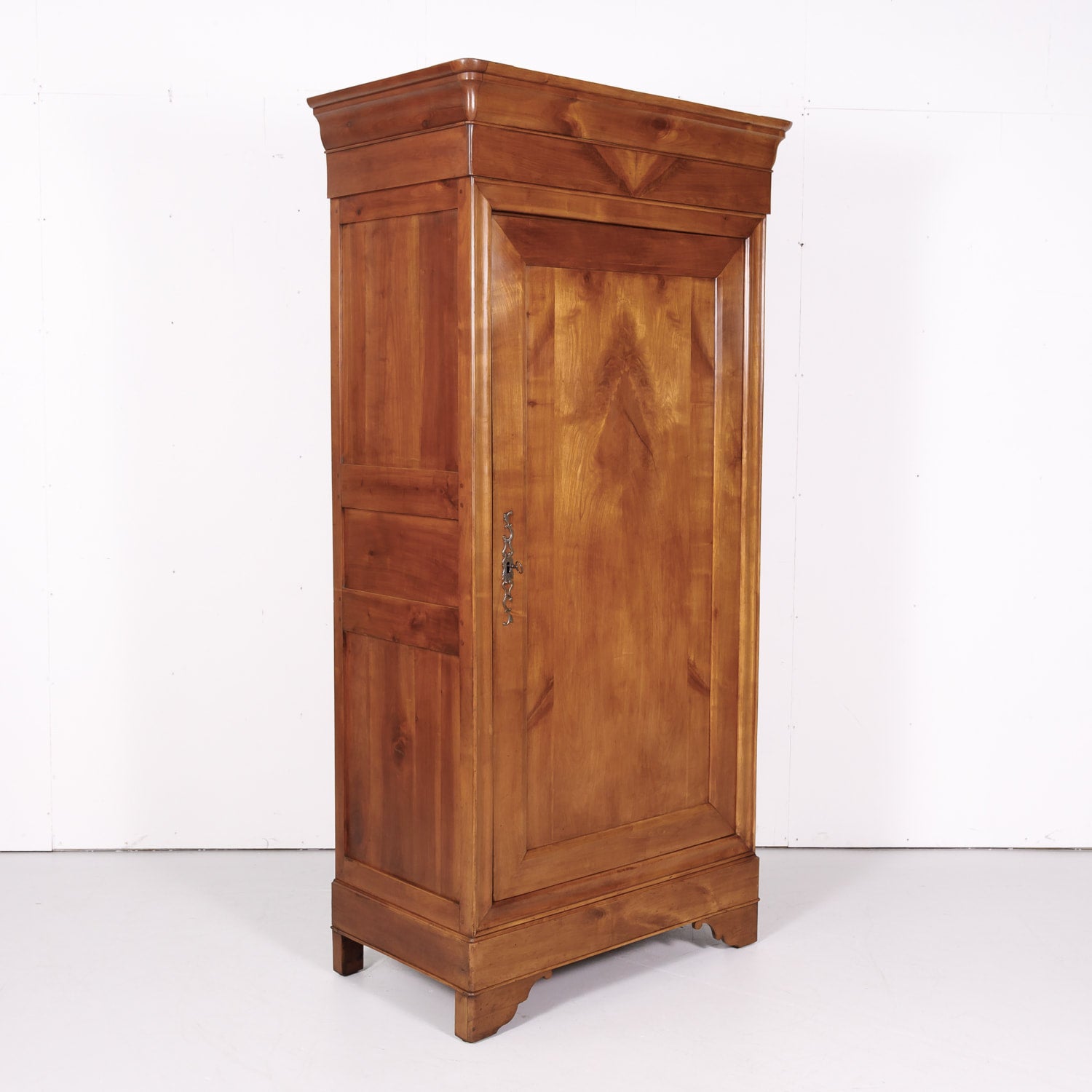 19th Century French Louis Philippe Style Solid Cherry Bonnetiere