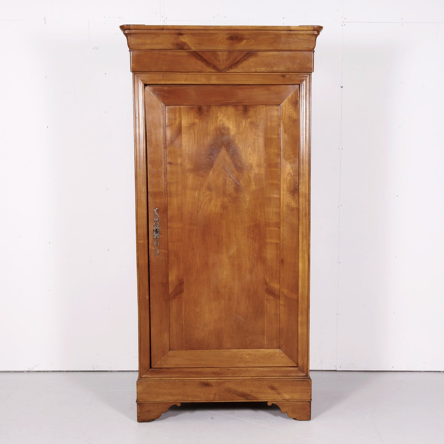 19th Century French Louis Philippe Style Solid Cherry Bonnetiere