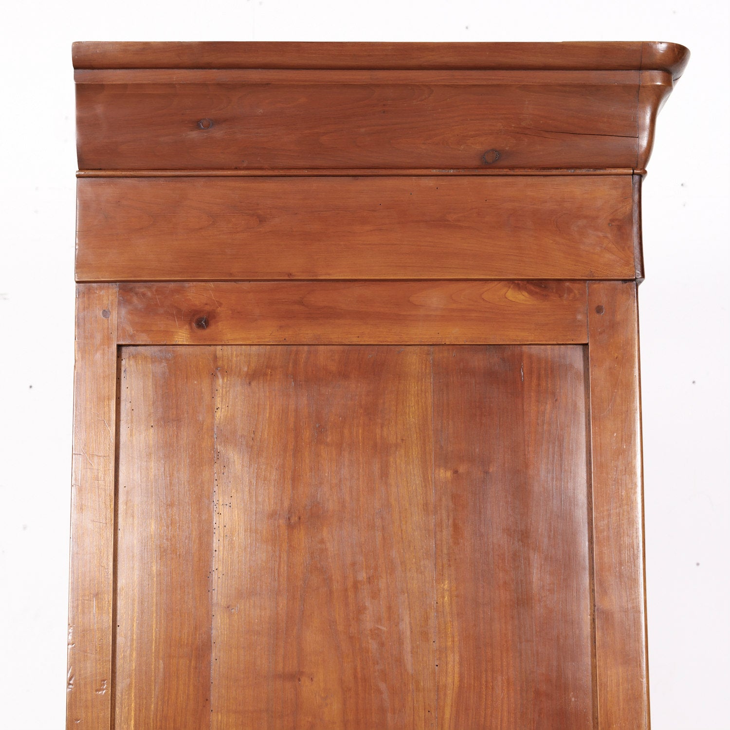 19th Century French Louis Philippe Style Solid Cherry Bonnetiere