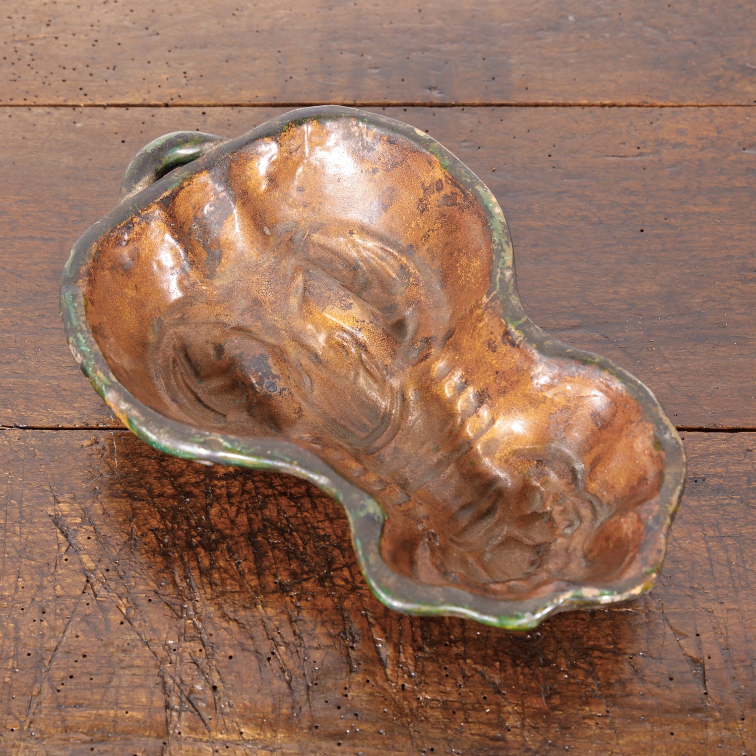 Rare 19th Century French Earthenware Lobster or Crayfish Cake Mold