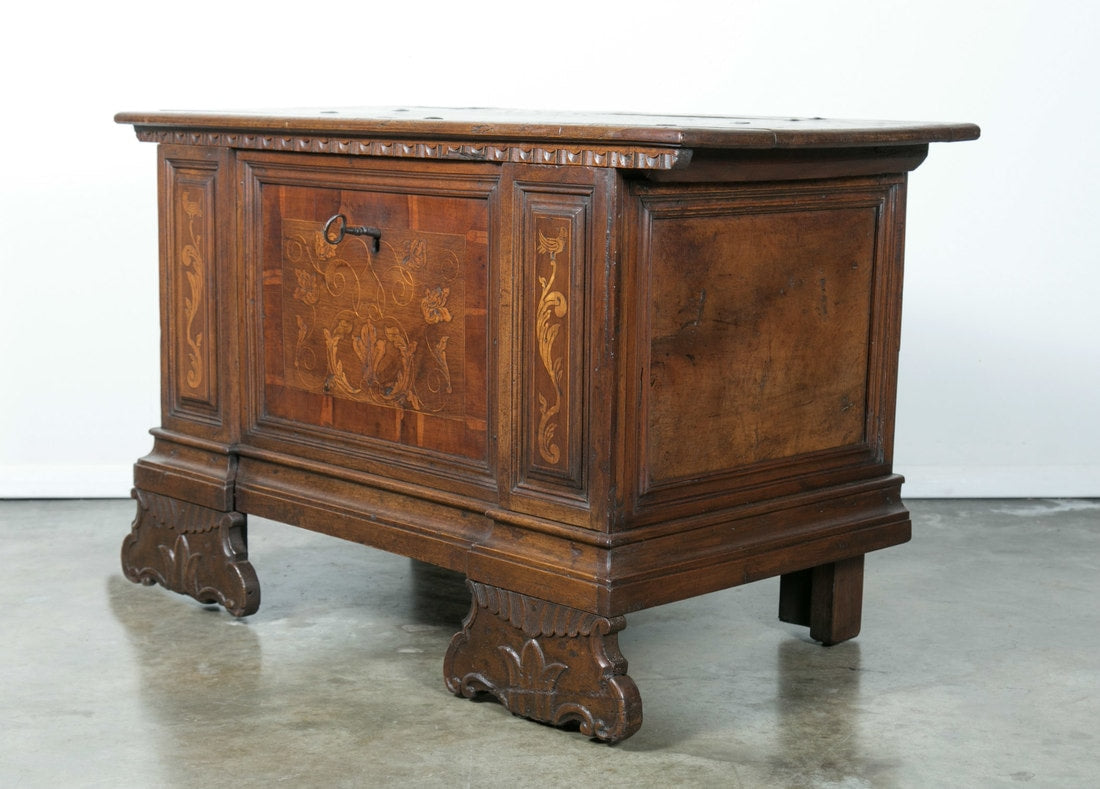 Late 17th Century Italian Cassone or Trunk with Inlays ​