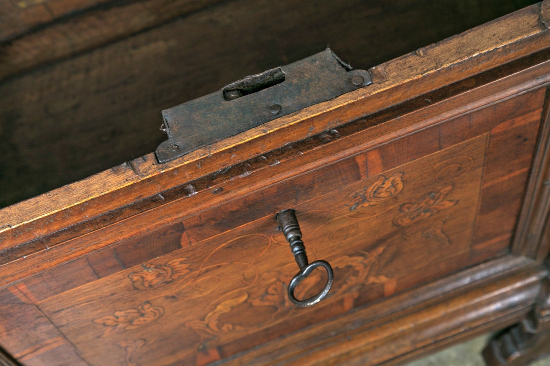 Late 17th Century Italian Cassone or Trunk with Inlays ​